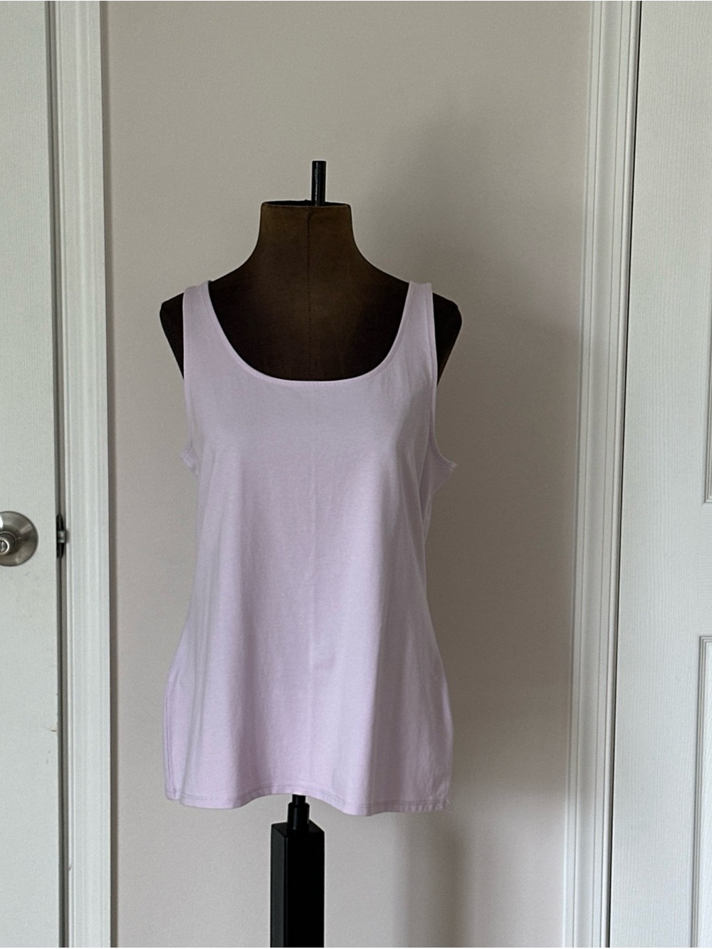 J. Jill White Women's Sleeveless Scoop Neck Tank Top size 2X